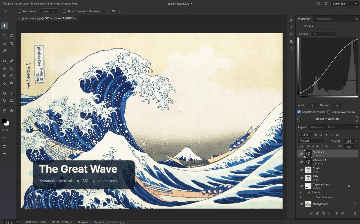 PhotoCraft 开源照片编辑器，Rust 开发跨平台离 截图