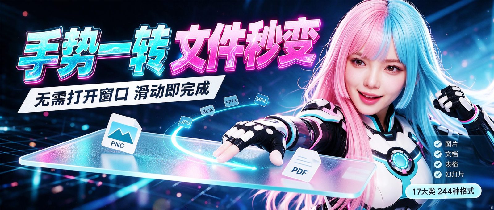 文件格式转换器 Filee v2.2.0 支持图片、PDF、Word、Excel、PPT、视频 截图