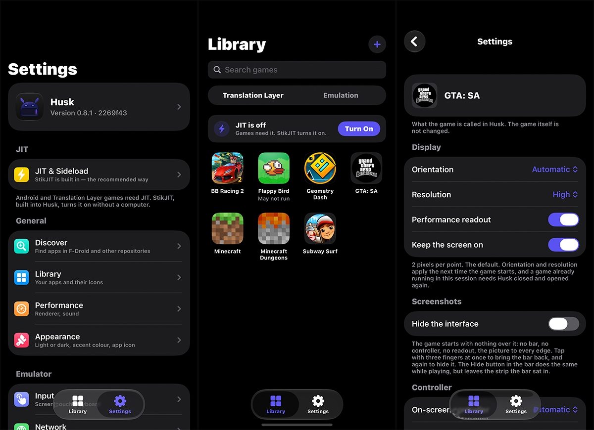 Husk：iPhone 上运行安卓 APK 的虚拟机工具 截图