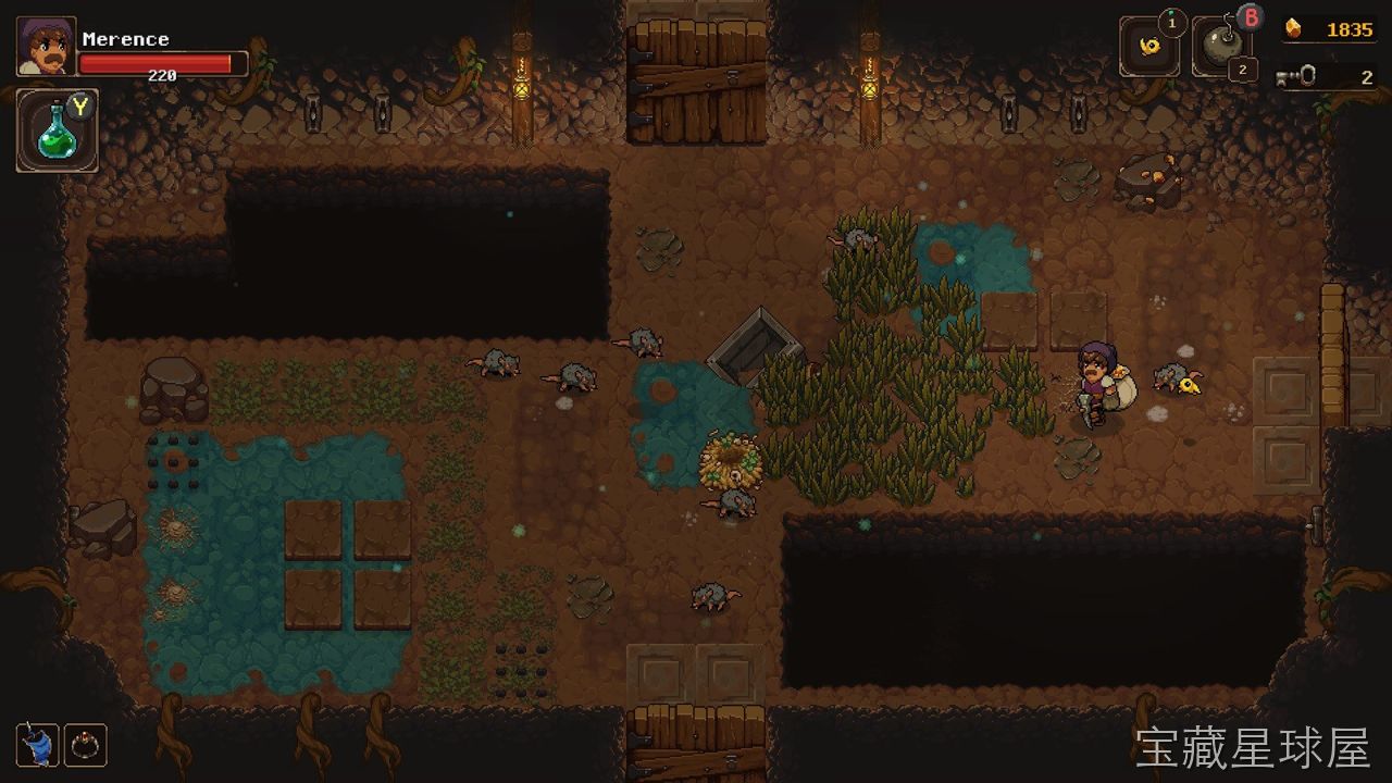 《地下矿井》像素风2D动作Roguelite，永久升级成长与随机掉落构筑乐，多类型魔宠与圣物联动催生神级流派-山海之花 - 宝藏星球屋
