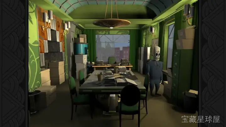 《Grim Fandango Remastered》黑色电影美学亡灵题材设定，以经典冒险解谜机制为核心，融合墨西哥民俗元素与重制视听优化的怀旧叙事之旅-山海之花 - 宝藏星球屋