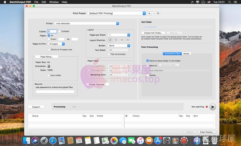 BatchOutput PDF 3.1.4 批量处理 PDF 打印导出转换，自动化文档工作流程-山海之花 - 宝藏星球屋