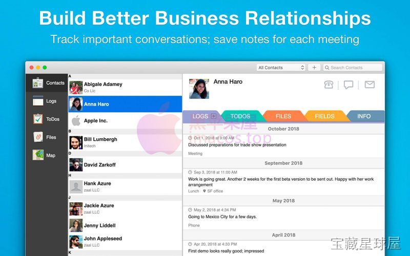 Contacts Journal CRM 截图1